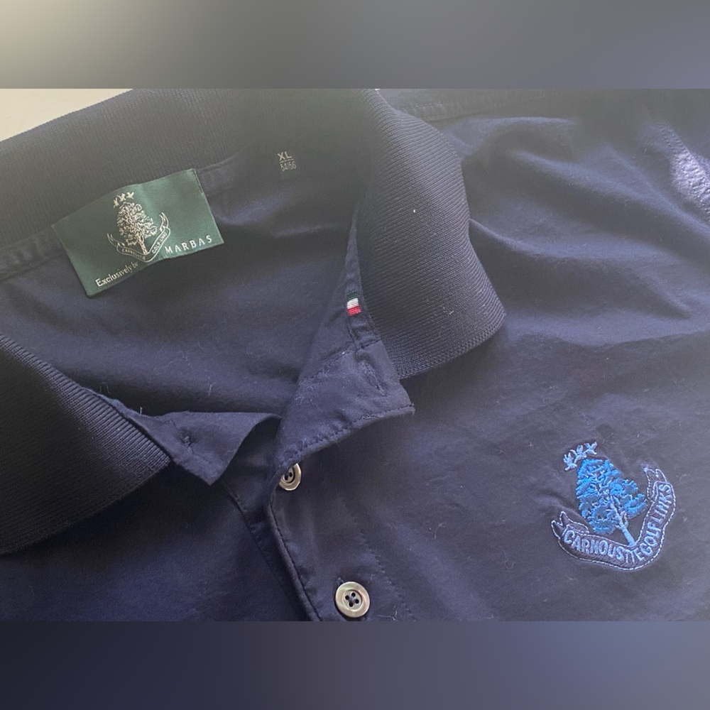 Navy Carnoustie Pro Shop Golf Polo XL